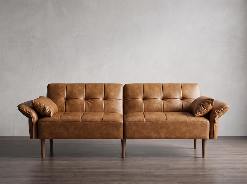 Mid Century Sofa Bed | Convertible Futon Couch