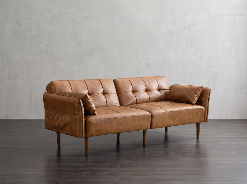 Mid Century Sofa Bed | Convertible Futon Couch