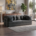 Modular Velvet Sofa, Low Profile Floor Sofa, Deep Seat Floor Sofa, Modern Floor Lounge Couch